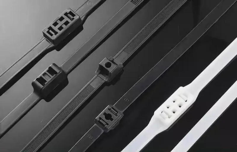 Description Picture 3 of item12*700mm 13*500/900mm Nylon Plastic Double Buckle Flex Cuff Strap Wrap Clamp Handcuffs Police Self Locking Zip Ties Cable Tie