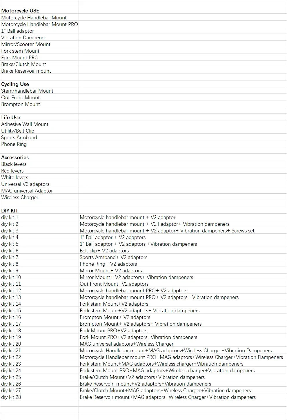 Description Picture 2 of itemMotorcycle Handlebar Stem Fork Mount Holder Phone Mount Vibration Dampener MAG Universal Adaptors Wireless Charger Mirror Brake