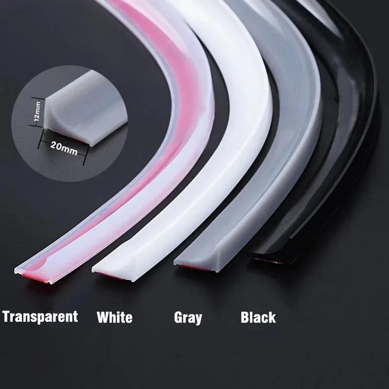 Description Picture 6 of itemMulti-size Kitchen Water Retaining Strip Self-adhesive Door Seal Strip Bathroom Separation Shower Dam Barrier Accessory