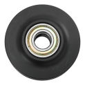 Barn Through Sliding Door Rollers Pulley Thick Wheel 7x7cm Wear-Resistant Black Universal