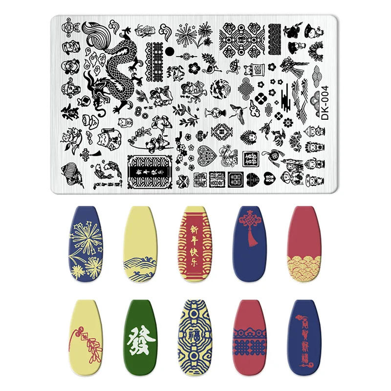 Description Picture 6 of itemCartoon Character Girl Nail Art Stamping Plates Set Animal Cat Floral Nail Art Templates Printing Stencil for DIY Manicure Tools