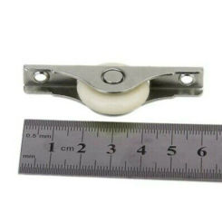 Roller Wheel Accessories Pulley For Door For Kitchen Plastic+stainless Steel With Nylon Roller 6Pcs Door Accessory
