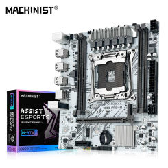 MACHINIST X99 Motherboard White PR9-H Support LGA 2011-3 Intel Xeon E5 V3&V4 CPU DDR4 RAM SATA/NVME M.2 Slot