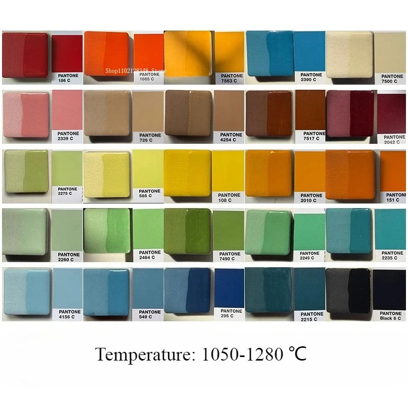 Description Picture 4 of item12-color/set Underglaze Color Concentrate/Handmade DIY Pottery Ceramic Painting Paint Hand-painted Flowerpot Pigment 1050-1280 â„ƒ