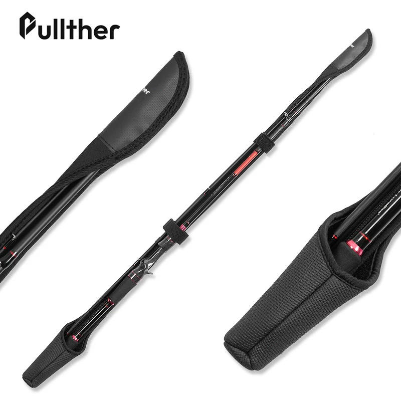 Description Picture 2 of itemPullther Fly Fishing Rods Protective Sheath Case Holder Adjustable Length Rope Strap Tackle Pole Storage Cover Portable Tools