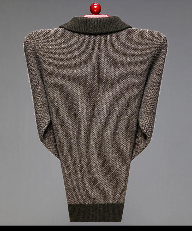 Description Picture 5 of itemNew Arrival Fahsion High Quality 100% Pure Cashmere Sweater Cardigan Men's Thickened Jacket Size XS S M L XL 2XL 3XL 4XL 5XL