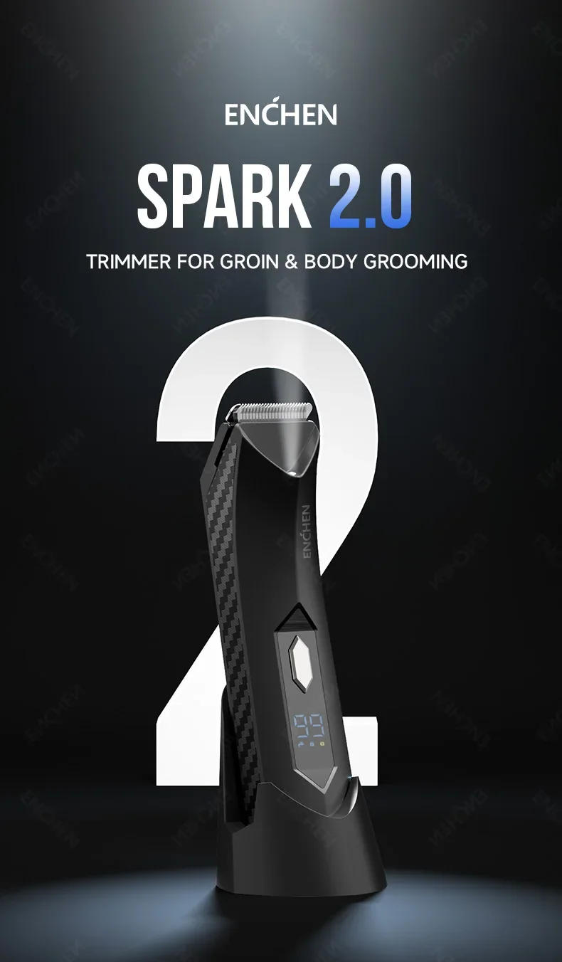 Description Picture 2 of itemENCHEN Hair Trimmers Professional Privacy Trimmer Waterproof Clippers Rechargeable Haircut Machine Hair Trimmer for Men SPARK 2