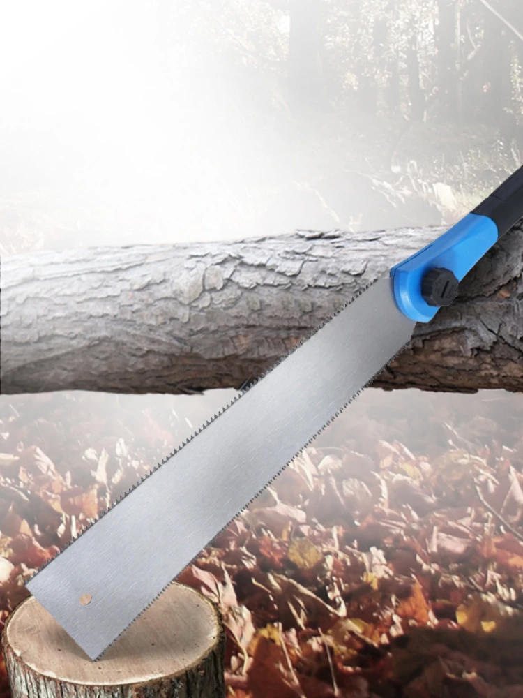 Description Picture 3 of item1Pc 2023 Japanese woodworking double side saw, three side tooth grinding quick hand saw, household hand-held wood cutting sawko