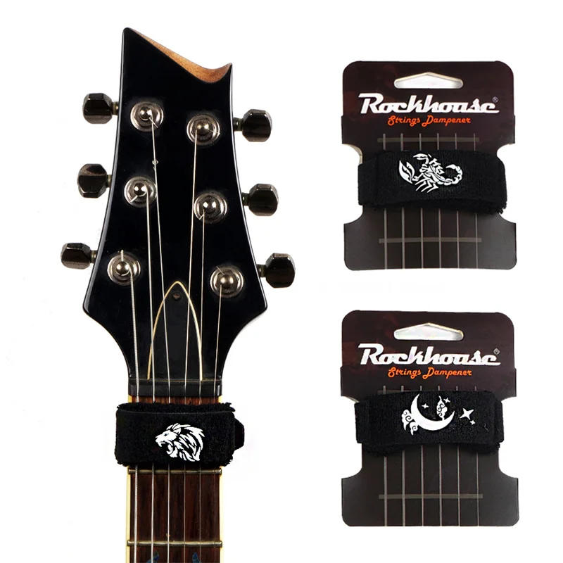 Description Picture 4 of item1PC Guitar Beam Tape for Guitars Bass Ukulele String Instruments Guitar Fret Strings Mute Noise Damper Muter Wraps Guitar Strap