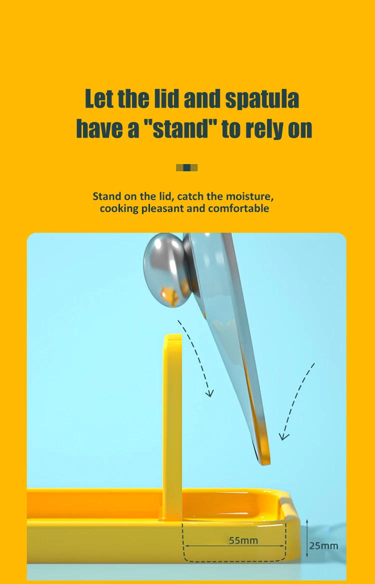 Description Picture 4 of itemPot Lid Rack Multifunctional Foldable Spoon Holder Stand Organizer for Fork Spatula Rack Pan Cover Shelf Tableware Storage Rack