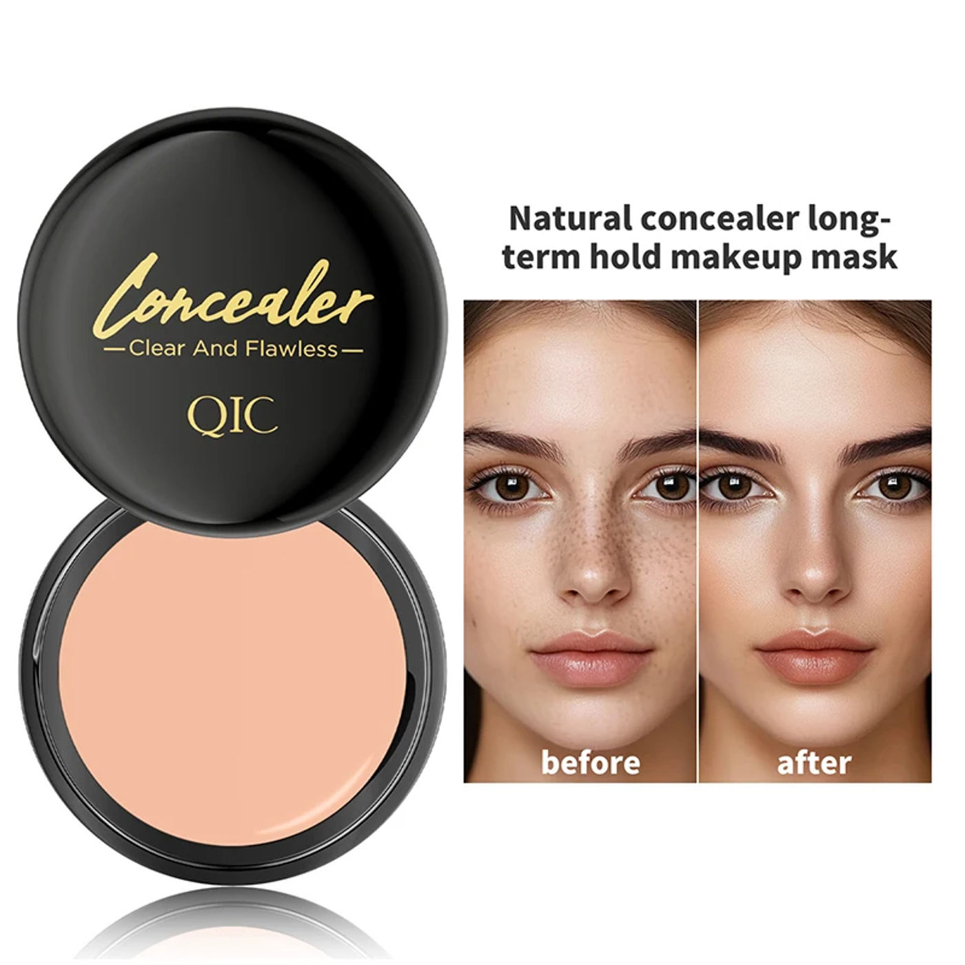 Description Picture 4 of itemWaterproof Full Coverage Concealer For Tattoos, Scars - Natural Finish Foundation For All Skin Tones & Types Powerful Concealer