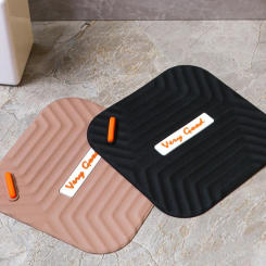 Durable Floor Drain Mat No Deformation Thoughtful Little Handle Effective Bathroom Insect Filter Anti-slip Easy To Clean Health