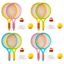 Kids Badminton Rackets Set Lightweight Children Tennis Badminton Toy Children Tennis Racquets With Balls For Family Game