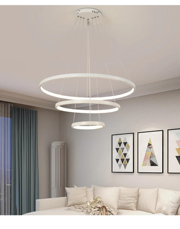 Description Picture 6 of itemLight Luxury Modern Chandelier Wrought Iron Pendant Lamp Indoor Home Decorative Led Ceiling Lighting Bathroom Living room Hotel