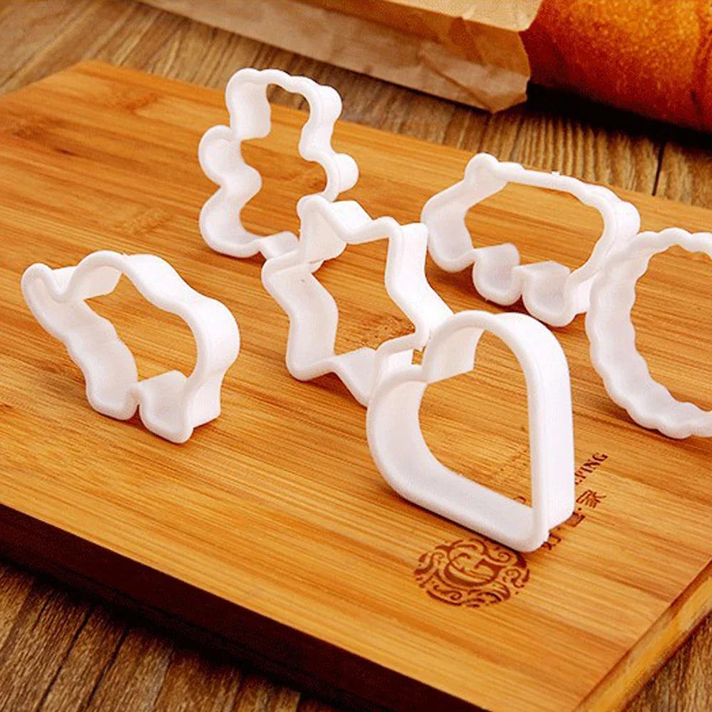 Description Picture 5 of item6PCS/set Sugar Biscuit Press Stamp Embosser Cookie Cutter Biscuit Mold DIY Fondant Cake Mold Pastry Decor Baking Accesories