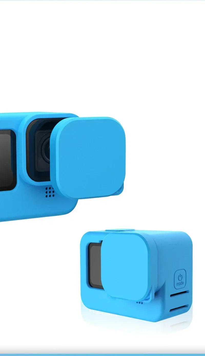 Description Picture 5 of itemSoft Silicone Case Lens Cap Cover Protector Shell For GoPro 9  Camera Frame Wrist Strap Screen Lens cover Accessories