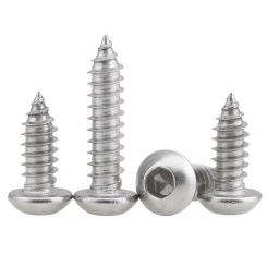 5-100 Pieces of 304 Stainless Steel Round Head Hexagonal Self Tapping Screws M2 M2.5  M3  M3.5  M4  M5  M6