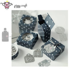 Piggy Craft metal cutting dies cut die mold Gift box decoration Scrapbook paper craft knife mould blade punch stencils dies