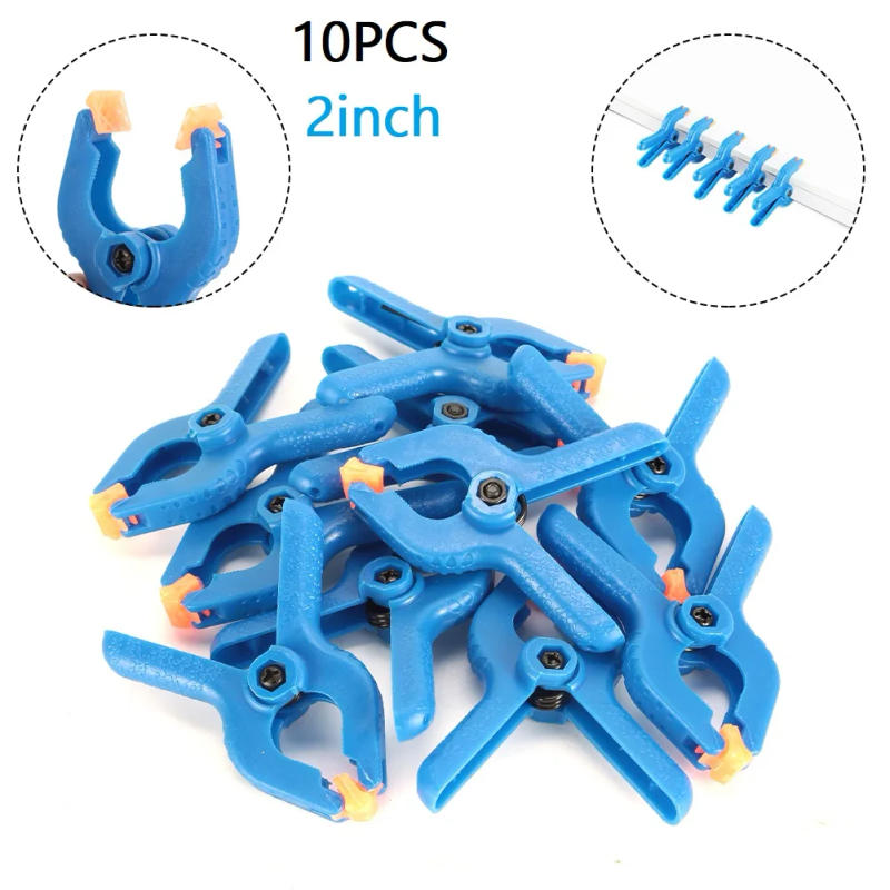Description Picture 3 of item10pcs Woodworking Fixture A-clamp Tool Plastic Nylon Clamp Spring Clamp Photography Photo Studio Background Clamp