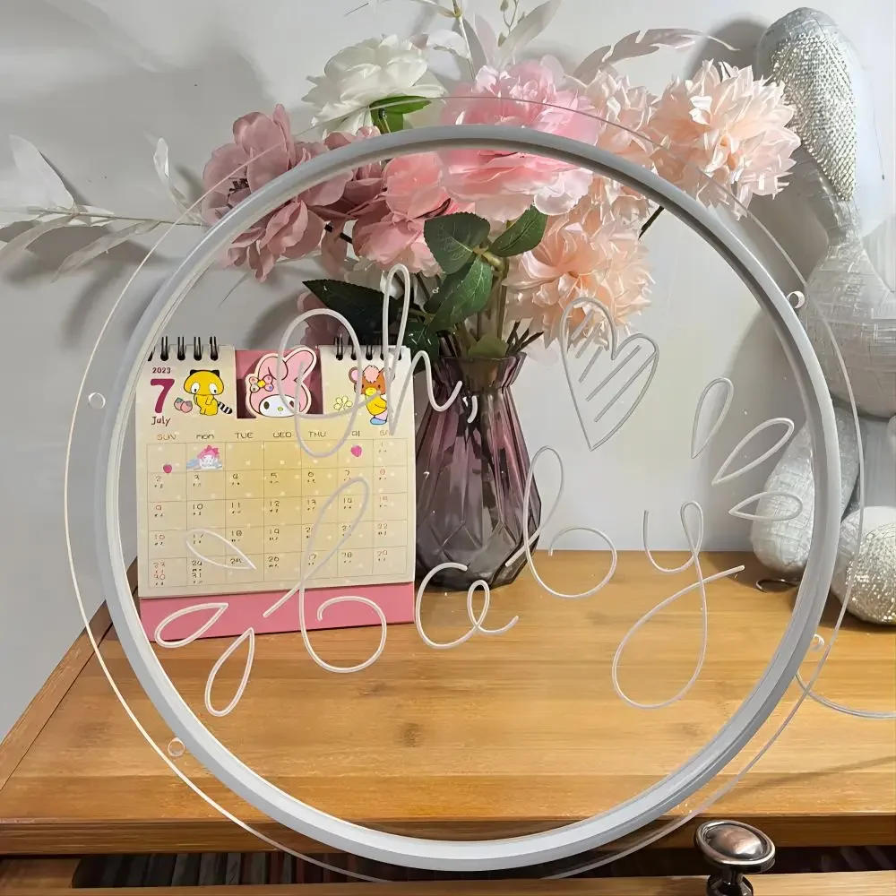 Description Picture 3 of itemOh Baby Neon Sign Engrave Personlity LED Lights For Wedding Decoration Room Wall Neon Lamps Decors Aesthetic Support Customized