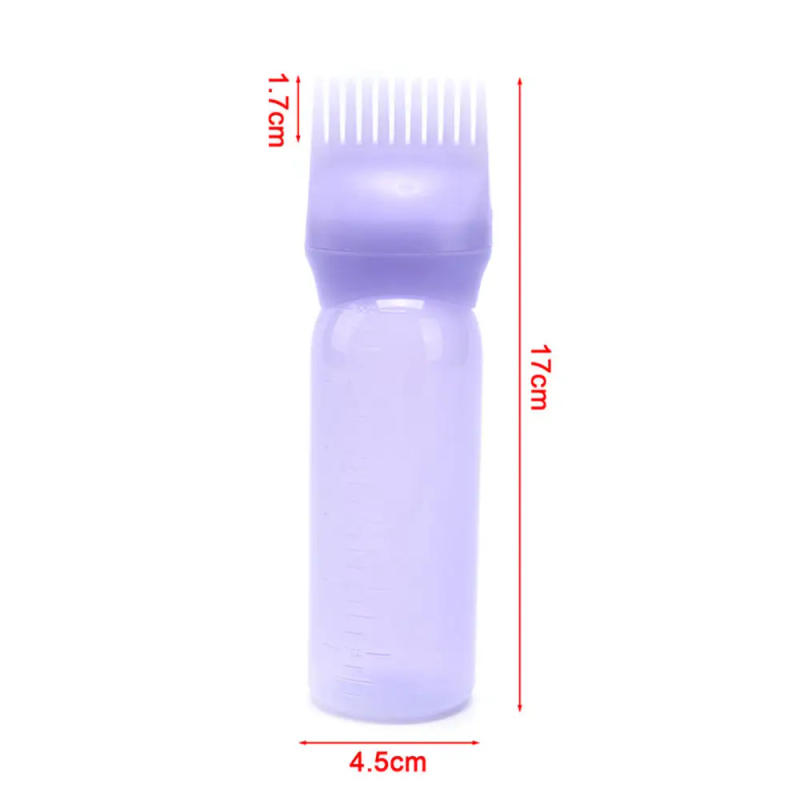 Description Picture 6 of item120ml Hair Dye Applicator Hair Oil Spray Bottle Oil Bottle for Hair Styling Tool Accessories Root Comb Applicator Bottle Barber