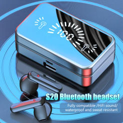 #TWS S20 Earphone Bluetooth Wireless Headphone Hifi Stereo Sports Game Waterproof Earbuds Headset Hearing Aids With Mic Handfree