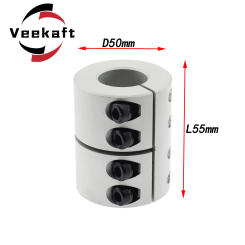 Rigid shaft D50L55 coupler clamp stepper servo motor coupling 3D printer parts 8/10/12/14/15/16/18/20/22mm coupler