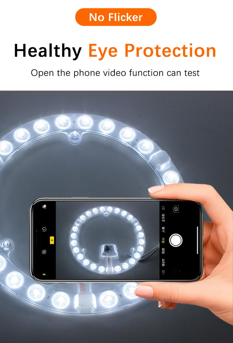 Description Picture 5 of itemCeiling Lamp LED Panel 220V Replacement LED Module 24W Light Panel Board 6000K/4000K Circular LED Module For Ceiling Fan Lights