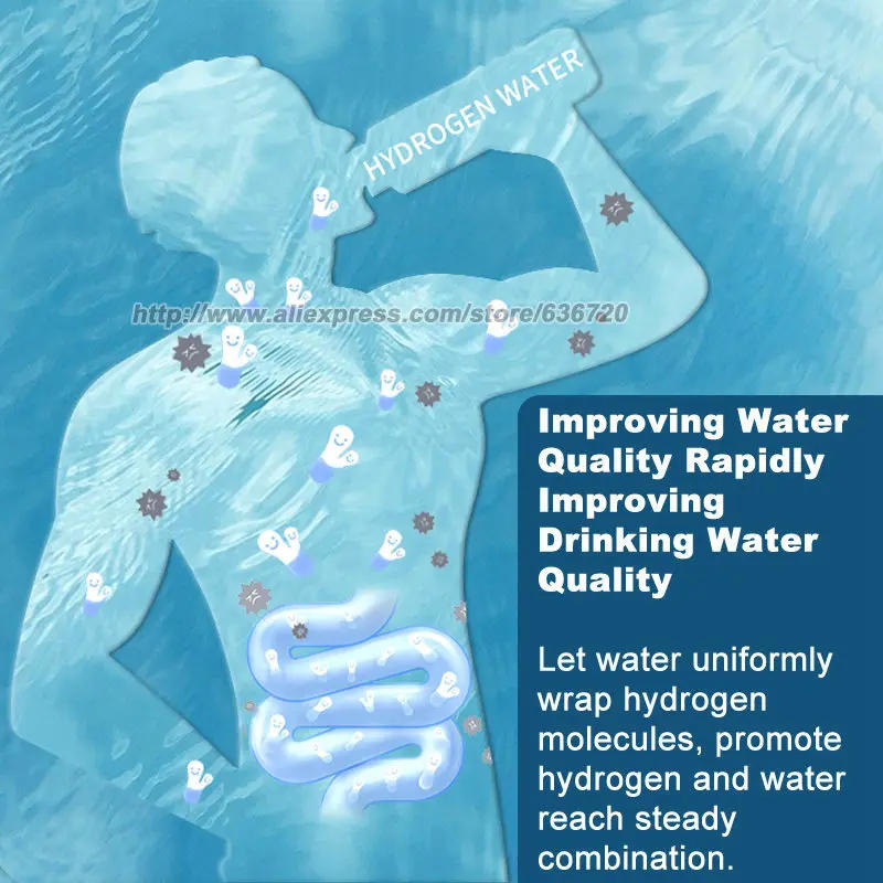 Description Picture 3 of item1600 PPB Rich Hydrogen Water Pitcher, Generator Electrolysis Electric Tea Kettl with SPE and PEM Concentrator Technology