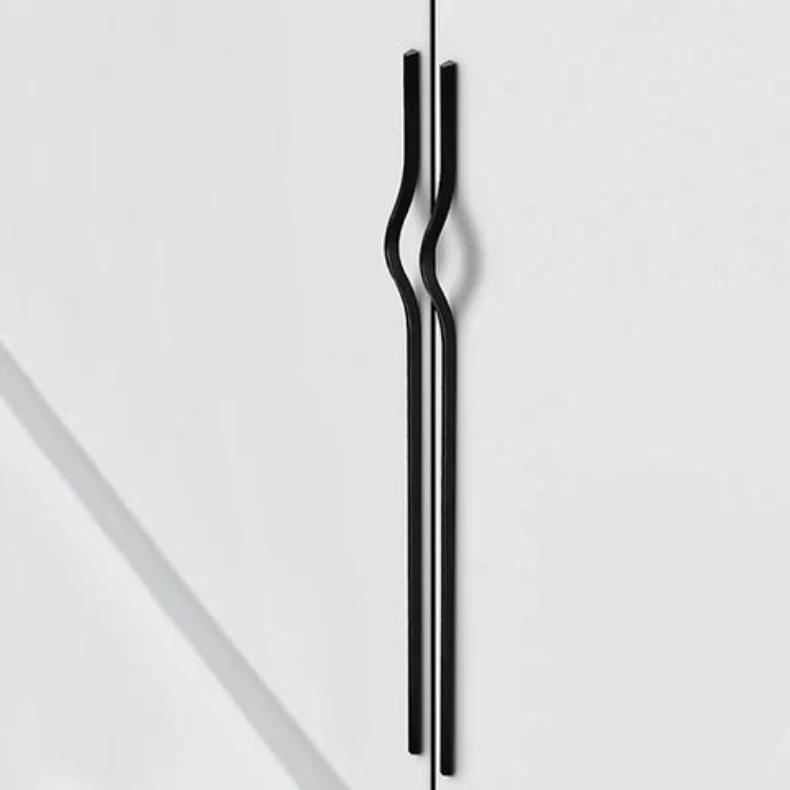 Description Picture 3 of itemLong Wardrobe Handle Gold/Black Furniture Handles for Bedroom Cabinet Wardrobe Dresser Handle and Knobs Furniture Accessory