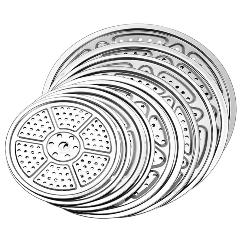 Description Picture 4 of item1pcs 15-39cm Stainless Steel Steamer Tray Round Steamer Rack Steaming Plate Pot Steaming Tray Stand Kitchen Accessories
