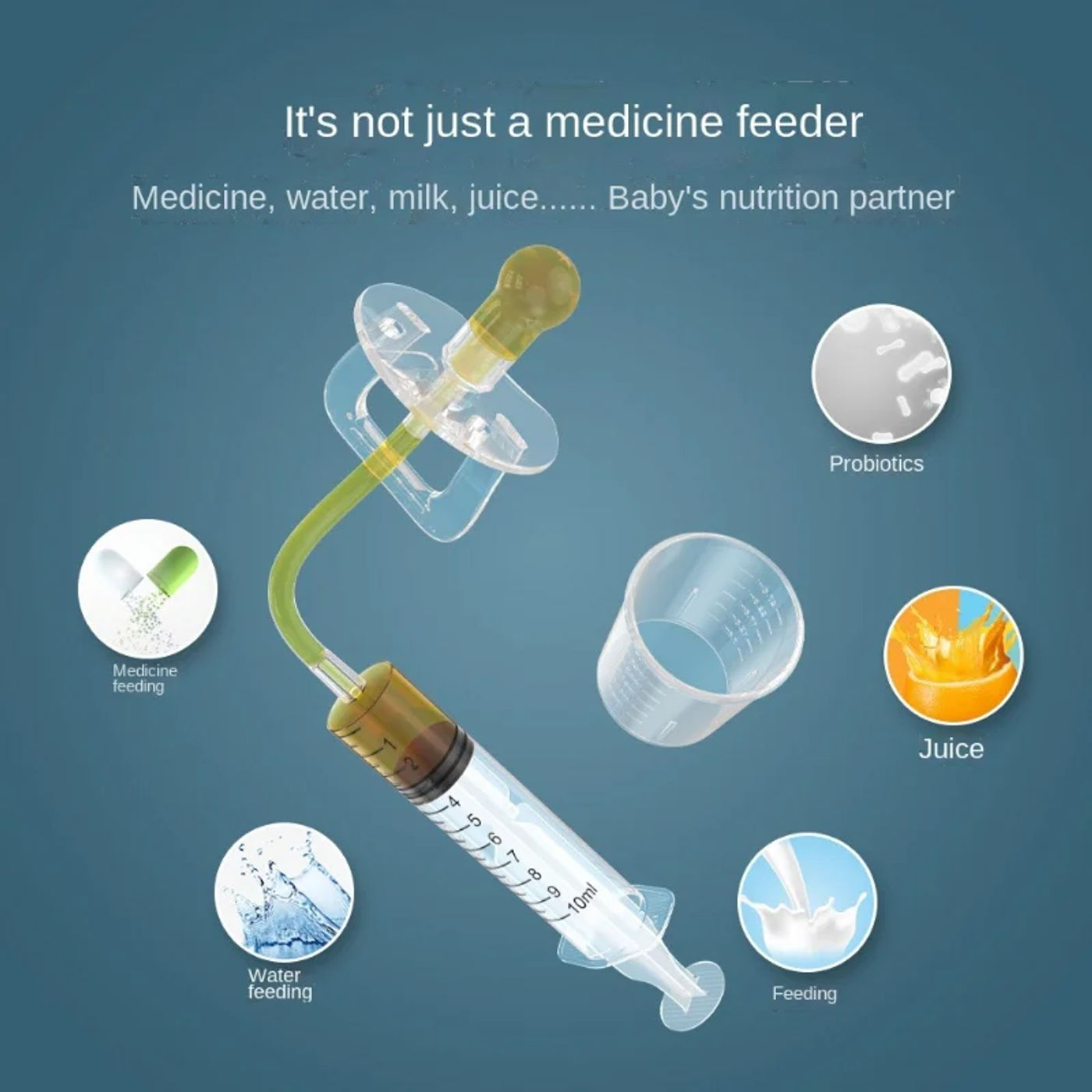 Description Picture 5 of itemBaby Dropper Dispenser Transparent Pacifier Smart Medicine Dispenser Needle Feeder Squeeze Medicine  Kids Feeding Utensils