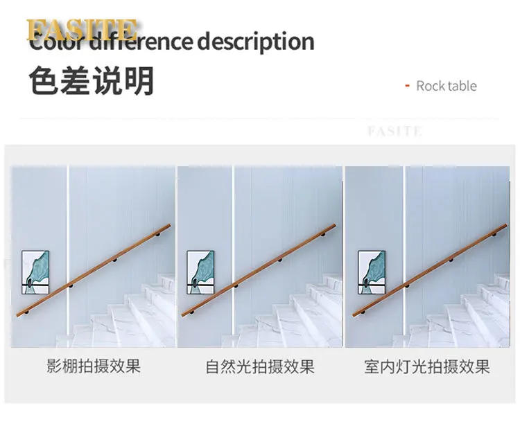 Description Picture 6 of itemCustomized Stair Handrail Wall Solid Wood Indoor Villa Attic Corridor Wooden Railing Kindergarten Children Wooden HandrailSimple