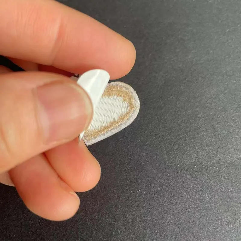 Description Picture 2 of item5PCS,23PCS/Cute Mni Love Heart Fabric Applique Stick On Patches,Self Adhesive Embroidery Repair Patch For Clothes,Down Jacket