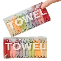 14pcs/box Disposable Washcloth Portable Travel Towel Thickened Compressed Face Cleansing Beauty 24 30cm Square Towel