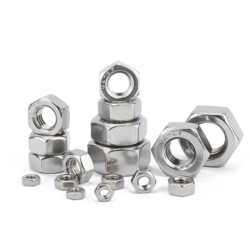 Description Picture 5 of item5PCS Reverse Thread Hex Nut M4 M5 M6 M8 M10 - M20 Rotate Left Nuts A2 Stainless Steel