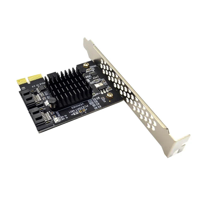 Description Picture 4 of itemPCIE to SATA Expansion Card Marvell 9125 Chip PCI Express X1 to 2 Port SATA 3.0 6Gb Adapter Controller PCI-E SATA Extension Card