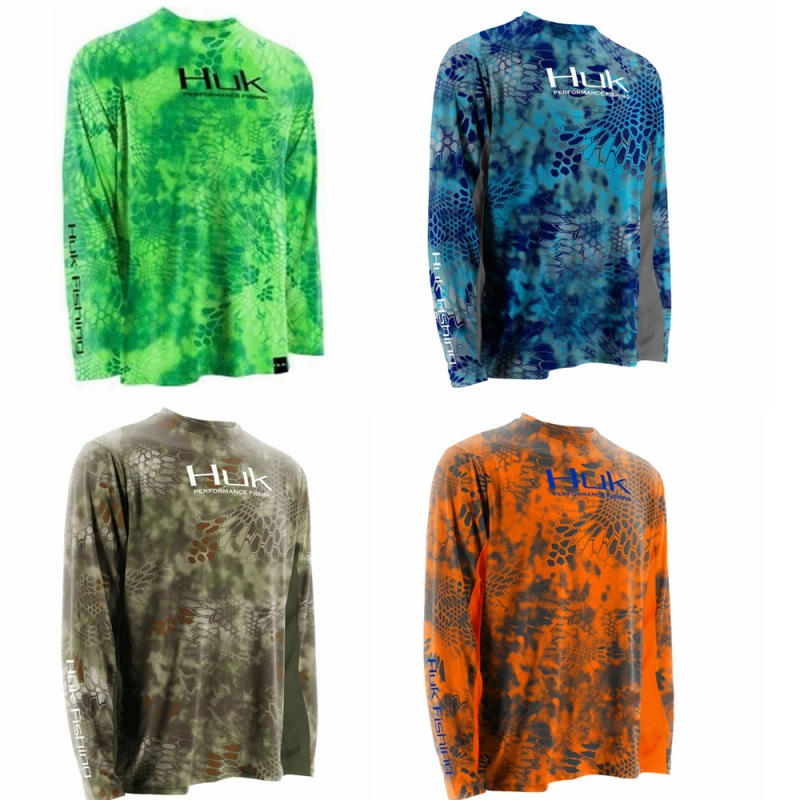 Description Picture 6 of itemHUK Fishing Shirt UPF 50+ Sun Uv Protection Fishing Clothes Men's Outdoor Summer Long Sleeve Jersey Breathable Camisa De Pesca