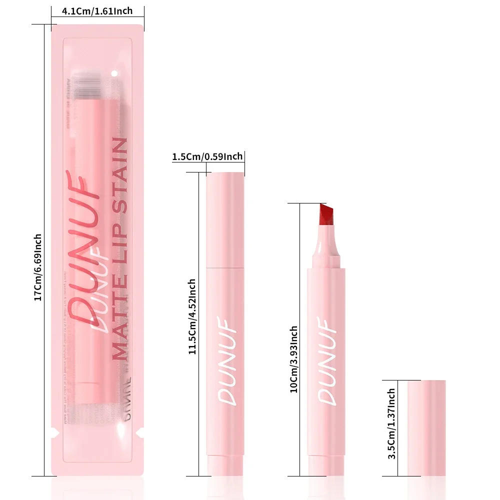 Description Picture 4 of item5 Colors Waterproof Nourishing Smooth Lipstick Pen Velvet Lipliner Lasting Not Fading Makeup Rose Red Lip Tint Lips Cosmetic