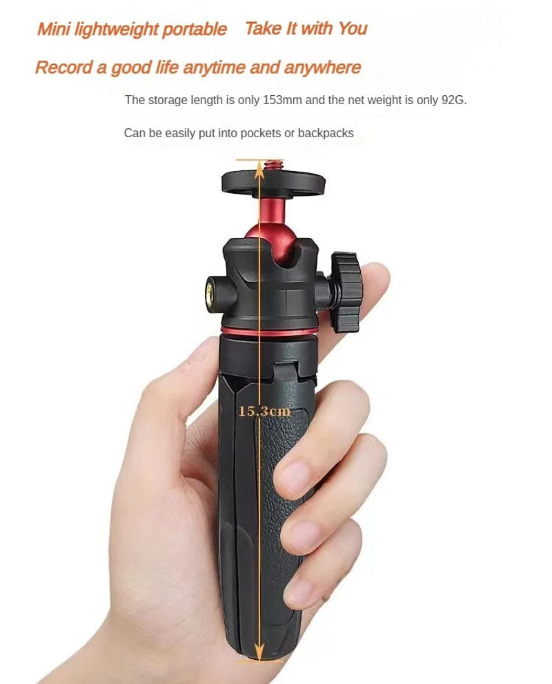 Description Picture 2 of itemMini Desktop Selfie Stick Tripod Handheld Camera Camera Live Vlog Camera Phone Portable Retractable Stand