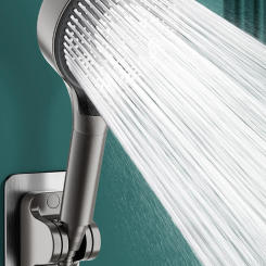 New 13CM Big Panel High Pressure Shower Head 3 Modes Adjustable Spray with Filter Rain Shower Faucet Bathroom Accessories