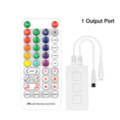 5V-24V 12V Bluetooth Music SK6812 RGBW LED Strip Controller SP617E Built In Mic WS2814 TM1824 SM16704 2904 Light dimmer switch