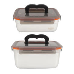 2700ML 3500ML Lunch Box 304 Stainless Steel Sealed Food Storage Container with Handle for Home Refrigerator Office