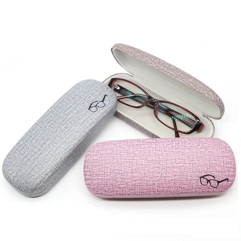 Description Picture 2 of itemFashion Glasses Case Hard Shell Linen Fabrics Eyeglasses Cases Cover Protective for Men Women Sunglasses Eyewear Glasses Box