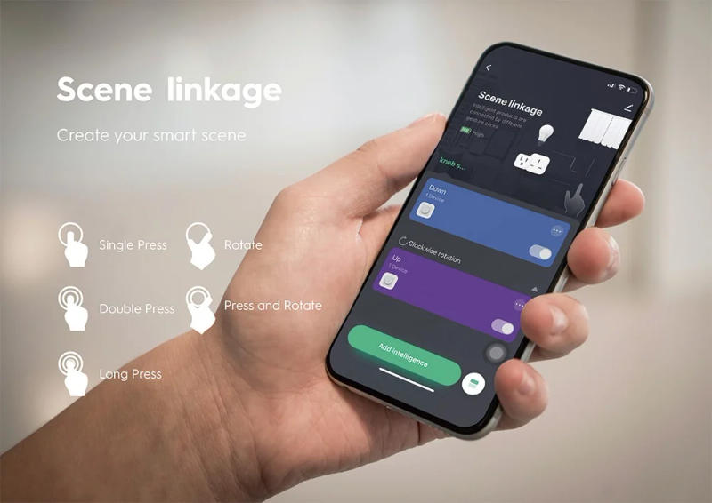 Description Picture 5 of itemZEXEF Tuya ZigBee Smart Knob Switch DIY Wireless Scene Button Dimmer Home Automation Linkage Remoter Alexa Google Voice