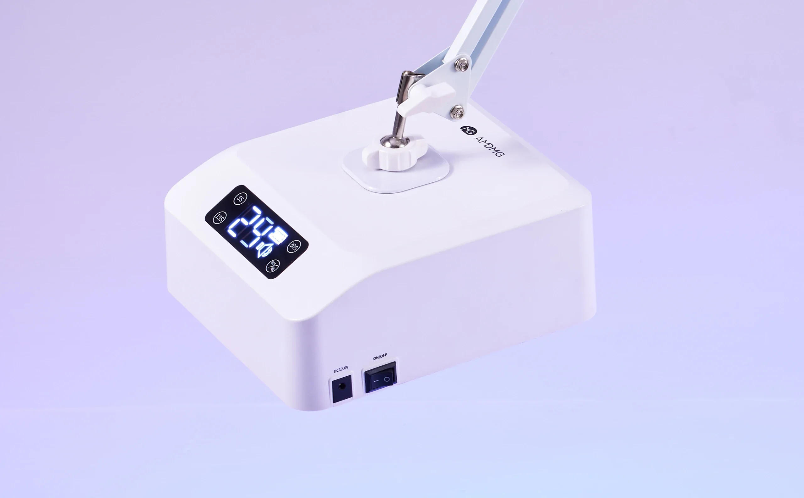 Description Picture 2 of itemNew LED high power foot UV curing light Foot nail beauty lamp Rechargeable gel paint drying light foot switch floor lamp.