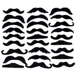 48pcs/set Funny Mustache Pirate Party Costume Cosplay Fake Beard Kids Adult Halloween Party Decoration Supplies Photobooth Props