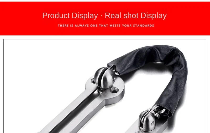 Description Picture 6 of itemThickened Door Buckle Bolt Thickened Anti-theft Chain Stainless Steel Door Bolt Hotel Room Door Chain Buckle Door Chain