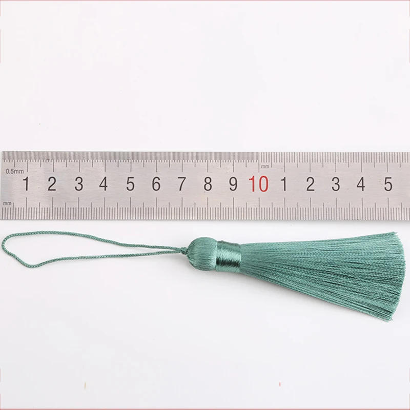 Description Picture 5 of item10pcs Silk Tassel Fringe Sewing Bang Tassel Trim Key Tassels For DIY Jewelry Making Home Curtain Craft Decor Accessory Tassels