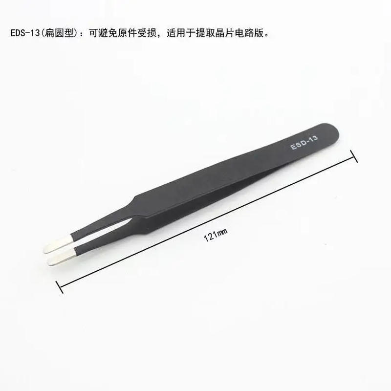 Description Picture 6 of itemStainless Steel Tweezers Anti Static Fine Pointed Elbow Precision Tweezers Soldering Tools Industrial Tweezers DIY Tool